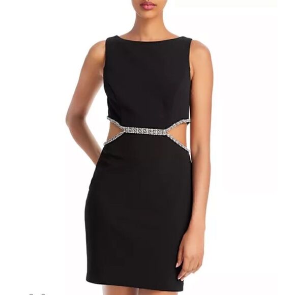 AQUA One Shoulder Cutout Waist Gown - 100% Exclusive - Picture 2 of 14